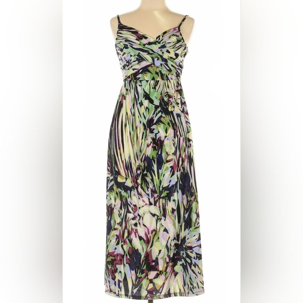 Jennifer Lopez Abstract Floral Maxi Dress. Boho. Floral. Outdoor Event